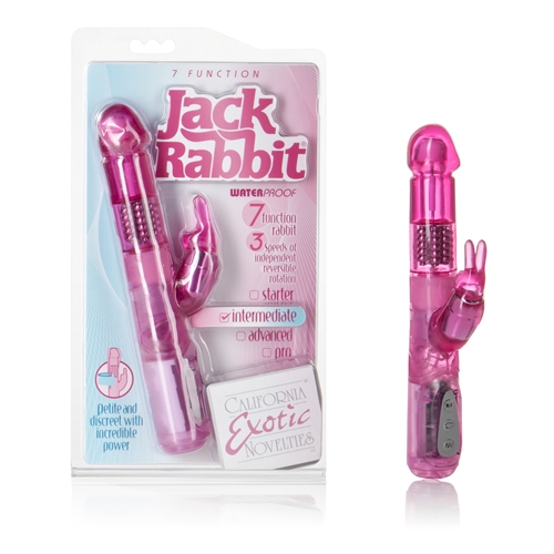 Petite Jack Rabbit with incredible power. 7 intense functions of vibration