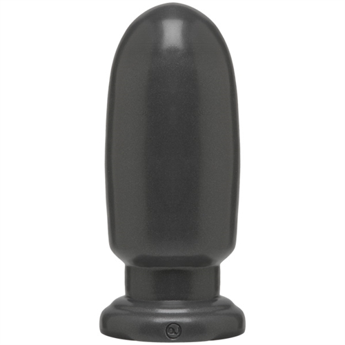 Shockingly satisfying this tactical bedroom toy. Ultra-rounded and super wide the Shellshock in size large stand 8.5-inches tall with a hefty 10.36-inch girth. This American Bombshell offers a flat comfortable base for some heavy action perfect for rigorous anal play with your favorite  solider. Made of stunning Gun Metal PVC this toy is phthalate free.