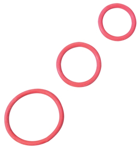 Set of 2 cockrings. Ring sizes are 1.25-inch 1.5-inch and 2-inch.