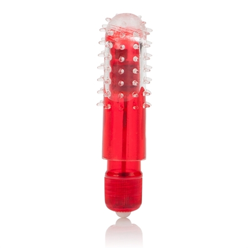 The Waterproof Travel Blaster massager comes complete with a removable nubby sleeve for independent use