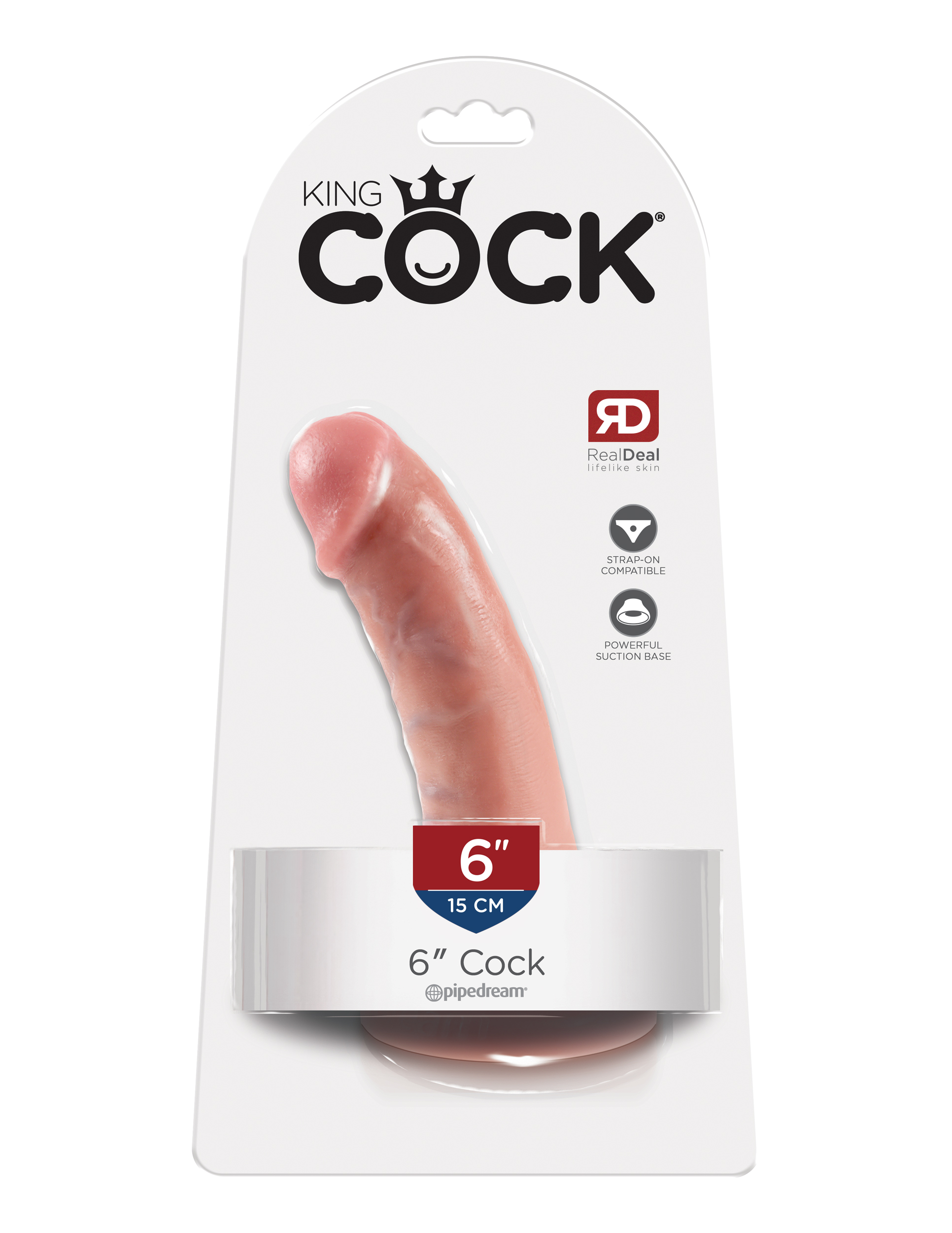 King Cock 6-Inch Cock - Flesh - Image 5