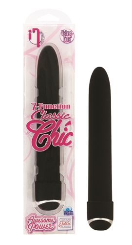 Are you looking for a deep and sensual massager for intimate times in the bedroom? The 7-Function Classic Chic Vibes are designed to add fun and excitement to your love life. With its 6" long probe and pointed tip