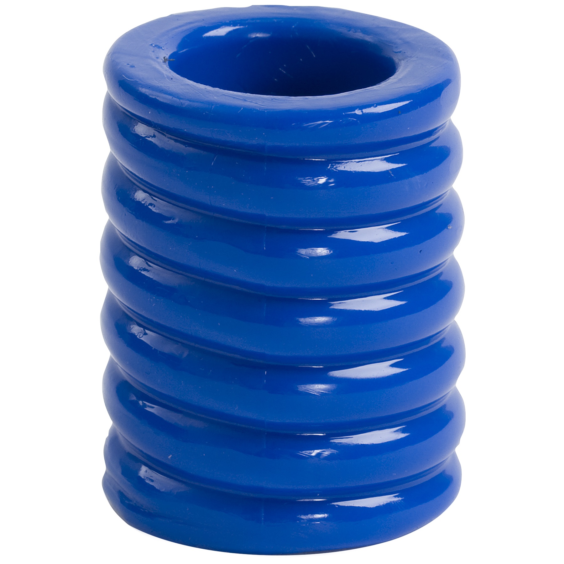Fulfilling the same basic function as a cock ring but broader and more robust TitanMens reliable Cock Cage lets you stay harder longer while adding girth. The sleeve is stretchy has ribbed texture for enhanced stimulation for your partner and provides a cozy tightness for your cock.