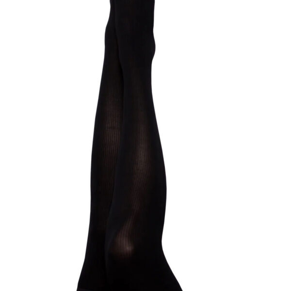 Dana Lynn - Ribbed Thigh High - Size B - Black
