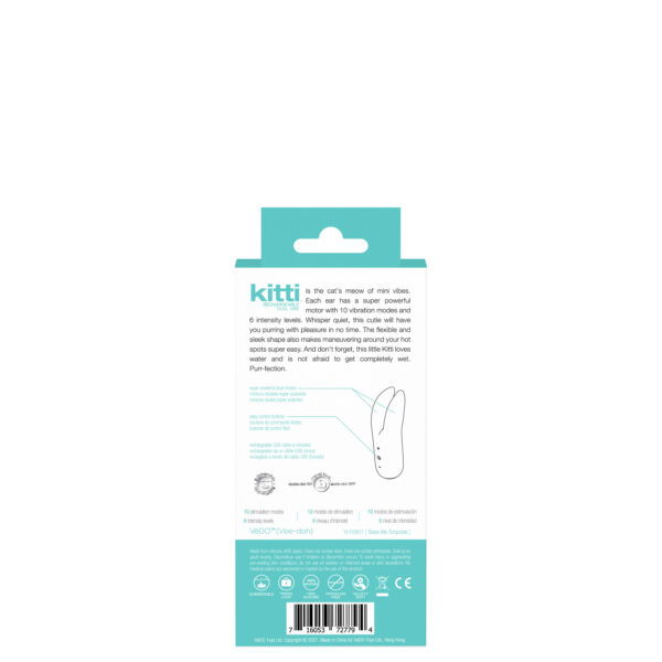 Kitti Rechargeable Dual Vibe - Tease Me Turquoise