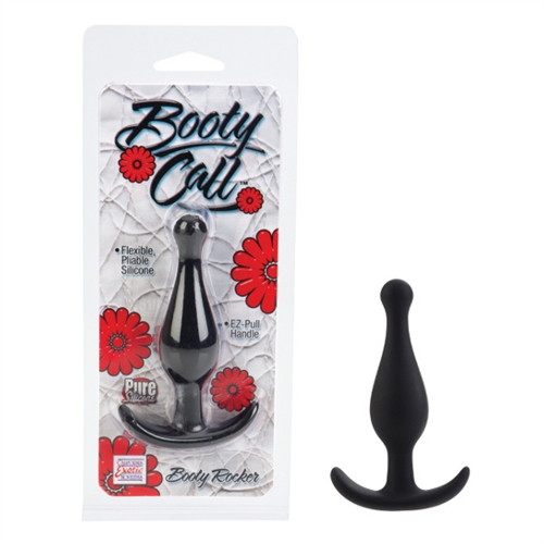 Booty call a premium collection of non-vibrating silicone flexible and pliable. EZ pull handle.