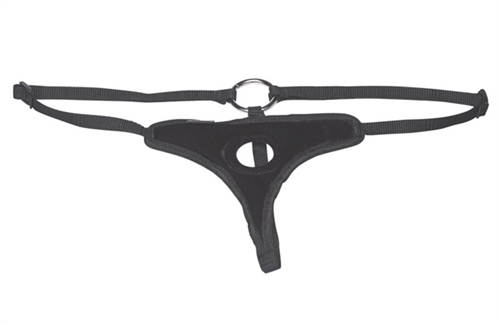 Strap it on and take control with the sleek Black Velvet Bikini Strap-On. Fully adjustable harness can accommodate any dildo with flared base. Great for new initiates just discovering the joys if deep penetration or for experts looking to add another tool to their arsenal. 4-way adjustable straps fit hips up to 60-inches. <br><br> MEASUREMENTS: <br>  Hip strap fits up to 60" (152.4 cm)