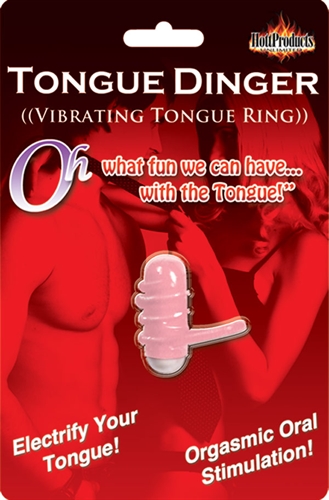 This stretchy vibrating tongue ring fits around the tongue. <br><br> MEASUREMENT: <br>  Length: 2" (5.08 cm) <br>  Width: 2" (5.08 cm)