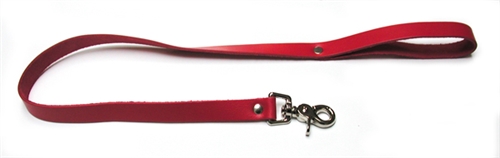 Leather leash.