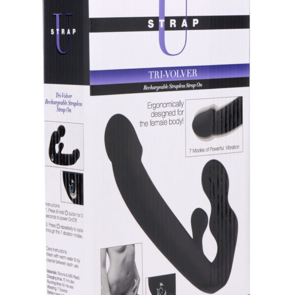 Tri-Volver Rechargeable Strapless Strap On