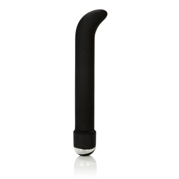 The 7-Function Classic Chic Standard "G" Vibe is the perfect intimate massager to use on your own or to use with your partner. Add a sense of fun and excitement to life's most intimate moments and let the stylish massager give your G-spot the ultimate massage and stimulation with its sensually curved head and its 7 orgasmic massage functions. Measuring 6.25" in length and 1" in width the Standard "G" Vibe is a great size for women looking for a deeper