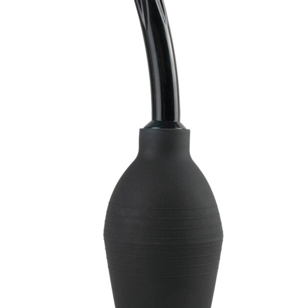 Getting cleaned has never been such dirty fun with the Curved Douche-Enema system. Designed to be pleasurable and practical this silicone-based cleansing bulb is comfortable easy to use and safe for beginners. The squeeze bulb is soft and pliable making it easy to screw the applicator onto its top. The curved applicator is designed to stimulate those hard to reach spots allowing incredible stimulation and clean fun for vaginal and anal play. Simply fill the bulb with liquid then squeeze the bulb release. After the fun cleanup is a snap with a toy cleaner and warm water. Perfect for him and her.