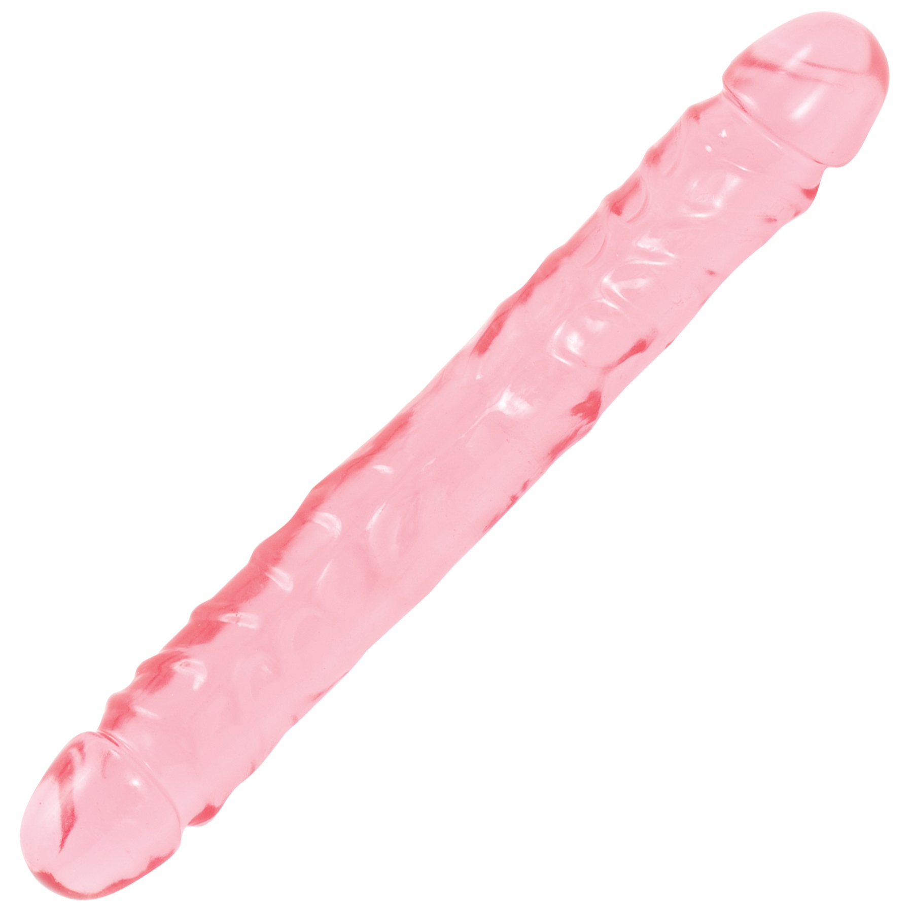 Doc Johnson's 12" Crystal Jellies Jr. Double Dong is a soft and flexible variation of the original dong that started it all. This double-ended cock has the traditional thickness and veiny texture we all know and love