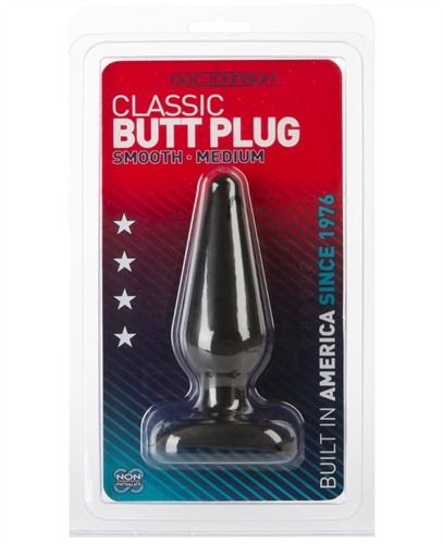 A classic toy for beginners. Doc Johnson's 5 inch Butt Plug has a smooth tear-drop shape ideal for first-time insertion