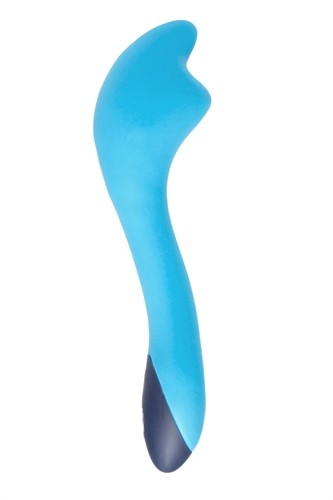 The Mademoiselle for vaginal clitoris nipple and g-spot play - can also be used as a full body massager. Middle button controls both motors as the On and Off control. F1 controls the G-spot with 12 intense functions. F2 controls lower area of massager  also with 12 intense functions. 12 independent function for each motor. Rechargeable magnet charger.