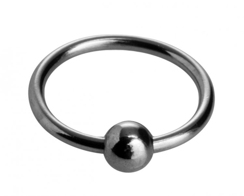 This steel ball head ring rests on the underside of the head just above the shaft stimulating one of the most reactive areas of the penis. By simply placing the ring around the penis head and placing the ball on the underside of the shaft it will add light pressure and increased sensation. It can also stimulate your partner during penetration allowing for distinct pleasure and maximum intensity. Ring: 3.2 mm thick and inside diameter of 25 mm. Ball: Diameter of 10 mm.