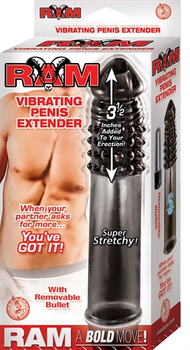 Ram Vibrating Penis Extender - Smoke - Image 2