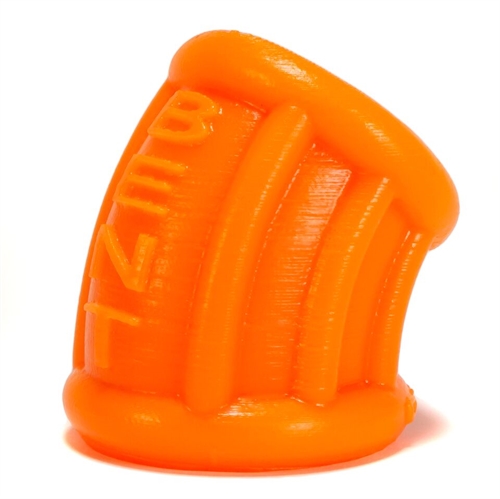 BENT is super soft stretchy fleshy siliconewith a curvea bent ball stretching tube with a fat squishy rim.  Our super-soft silicone feels amazing on your nutsit stretches just right