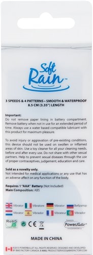 Soft Rain Power Bullet 3 Inch Breeze Coated 7 Function - Blue - Image 4