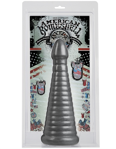 Just the thing if you are working your way up through our American Bombshell collection. The graduated design of the Rockeye allows you to take in the 10.1 inches of insertable length at your own pace. It features a tapered tip for easy entry and a ribbed shaft for added pleasure.