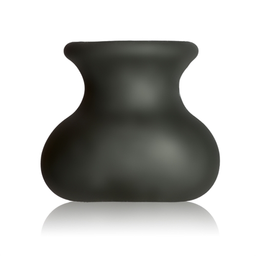 Part ball stretcher and part ball weight the Bull Bag is two scrotum toys in one and designed for guys with low hangers. Simply stretch the opening on the top of the Bull Bag and gently release over your entire scrotum and you are ready to go. The Bull Bag gives an  incredibly pleasing 1.5-inch stretch and tug for that extra overload hanging right between your legs. The Bull Bag also works for giving your package that extra-large bulge under your favorite pair of jeans.