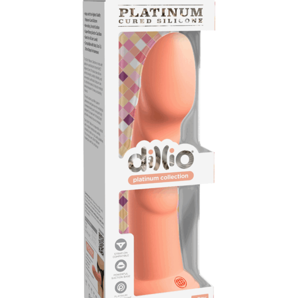 Dillio Platinum - Super Eight 8 Inch Dildo - Peach