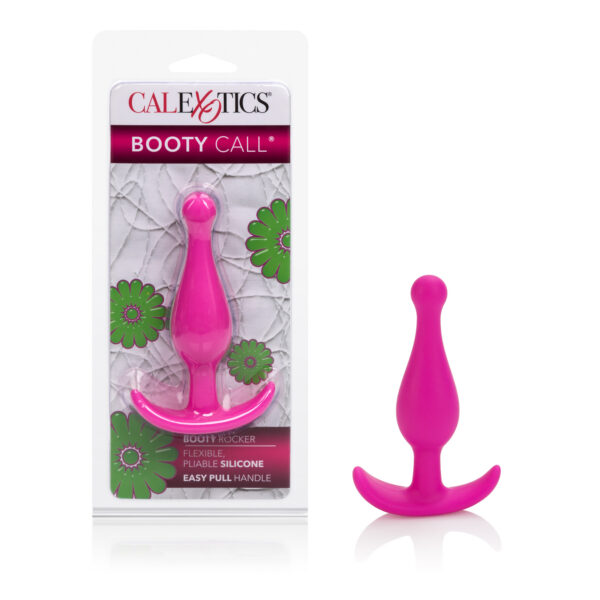 Booty call a premium collection of non-vibrating silicone flexible and pliable. EZ pull handle.