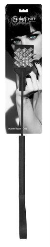 Sex and Mischief Studded Square Crop - Black