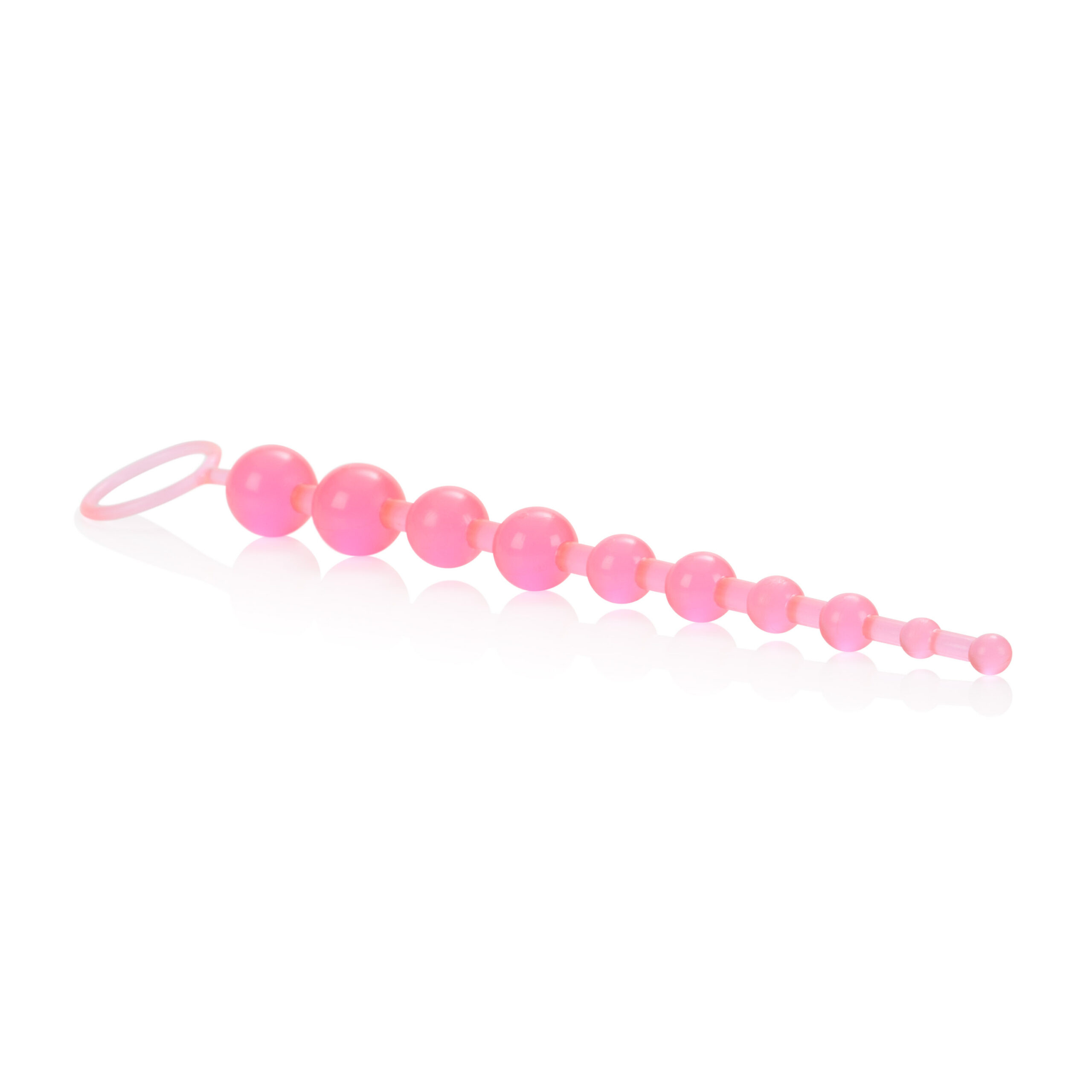 always use a quality lube with this toy. The beads are great for spontaneous and adventurous stimulation satisfaction. The graduated beads are designed for anal insertion one bead at a time and increase the seductive sensitivity with every larger sized bead that is inserted. Slow insert the smallest bead