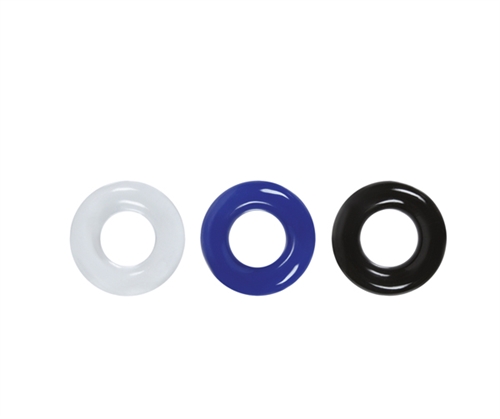Renegade Rings - choose from two low-cost cock ring sets. The Stamina Rings feature 3 colors of your favorite super stretchy TPE rings for varied combinations of play.