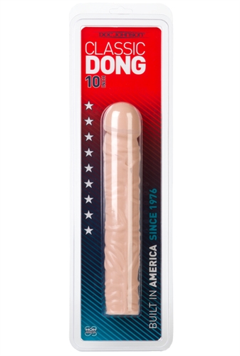 10 inches of life like penis shaped veined dong in white polymelt latex free rubber