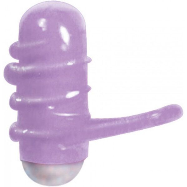 This stretchy vibrating tongue ring fits around the tongue. <br><br> MEASUREMENTS: <br>  Length: 2" (5.08 cm) <br>  Width: 2" (5.08 cm)