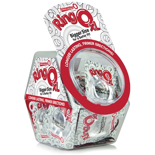 The RingO XL boasts the erection-enhancing power of the original RingO but with a bigger size for a better fit. This stretchy erection ring helps him stay harder longer with a fuller erection mind-blowing orgasms and can even prevent premature ejaculation. Stretch the RingO XL around the base of the penis for comfortable intimate enhancement an intensely better sex.