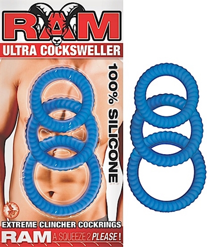 Three super stretchy silicone rings which can be used separately or you can stack them on your penis for added enjoyment.