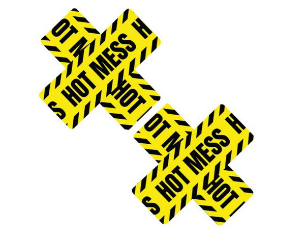 Hot Mess X Blacklight Lemon Fruitella Nipztix Nipple Cover Pasties