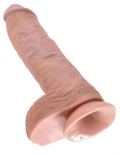 King Cock 10-Inch Cock With Balls - Flesh - Image 4