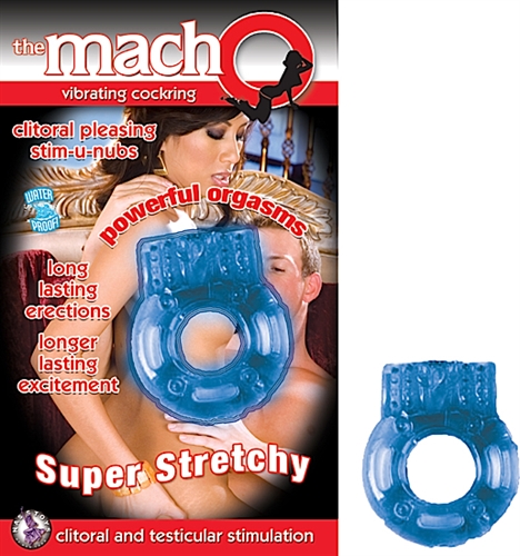 Super stretchy vibrating cockring Nubby vibrating clitoral ticklers 1 AG5 battery included