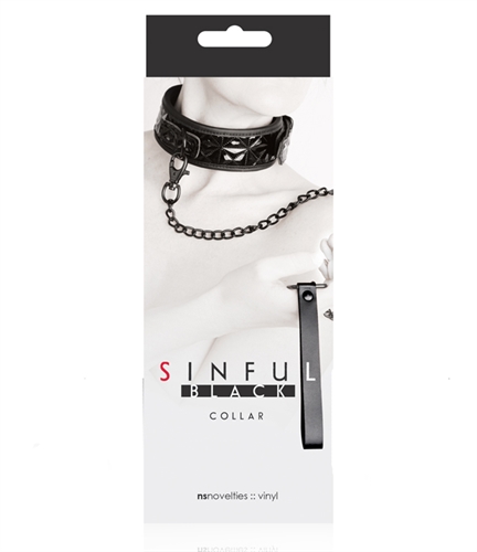 Sinful has been the name in affordable playful kink in pink. Now Sinful just made sexy a little bit sexier. NS Novelties is excited to introduce Sinful Black. Everyones favorite collection is now available in a stunning midnight black finish while continuing to deliver the quality you expect. Add a spark of excitement to your play time. Adjustable collar and leash. Designed for extended wear.