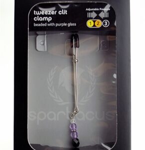 Adjustable Clit Clamp With Purple Beads