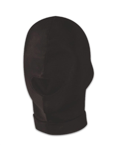 Open up and get what is coming to you. The Comfortable Open Mouth Stretch Hood fully covers the head blocking vision but allowing your other senses to respond more acutely. Perfect for couples just getting into the naughty pleasures of bondage and sensory deprivation. breathing and hearing are not obstructed.