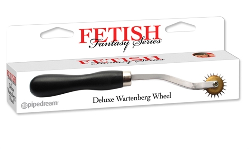Tickle tease and please your lover with this medical-grade Deluxe Wartenberg Wheel. Named after the famous neurologist Dr. Robert Wartenberg this stainless steel pinwheel delivers a tingly sensation as the prickily pins roll across the skin. Combined with a blindfold and restraints the heightened sensory experience will leave you breathless.