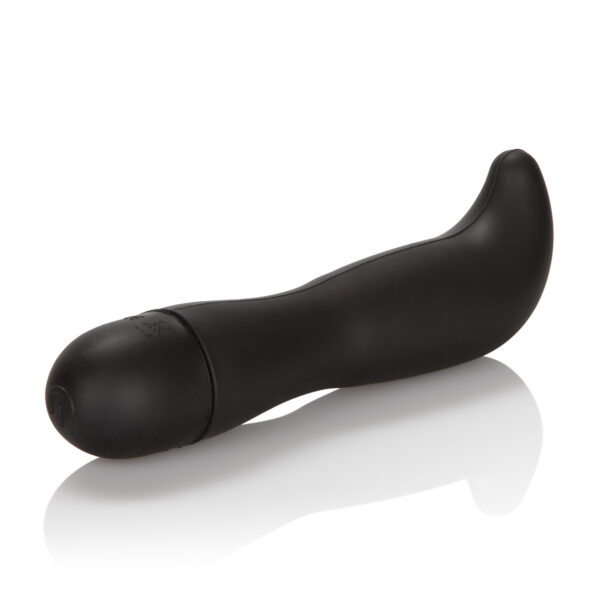 Ergonomically shaped massagers with push button controls and a non-slip grip