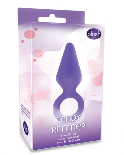 Candy Rimmer is the perfect toy for safe and gentle anal play. Made of pure silicone Candy Rimmer is body-safe and can be boiled or frozen for sanitation or temperature play. Simply coat Candy Rimmer in water-based lubricant and the smooth satin finish will become slippery. The rings keeps it in place and allows easy manipulation by you or your partner.