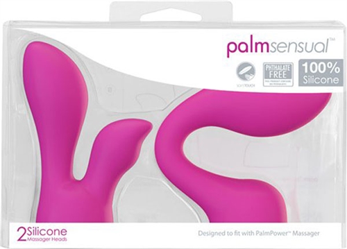 Palm Sensual Accessories - 2 Silicone Heads - Image 2