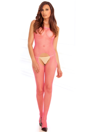 Take your bedroom attire to the next level with our ultra-sexy industrial net bodystocking. Extra wide openings on sides and crotch for maximum exposure. Perfect for romantic interludes or even as risque innerwear under skirts and tops. One size fits most.