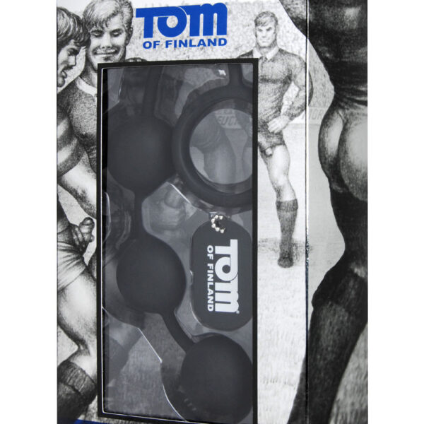 Tom of Finland Silicone Cock Ring With 3 Weighted Balls