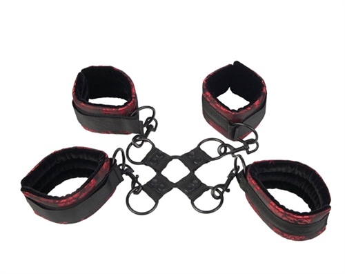 Total surrender to a trusted lover can lea to new heights of ecstasy. A hog tie binds its wearer by both wrists and ankles simultaneously for complete submission. This gives the dominant partner total control to explore their submissive partners deepest unearthed desires.