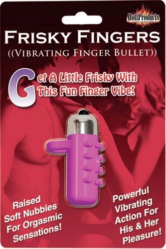 2 inch mini bullet finger vibrator. Includes a nubby sleeve.