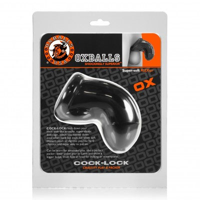 Cock Lock Chastity Sheath Atomic Jock - Black - Image 2