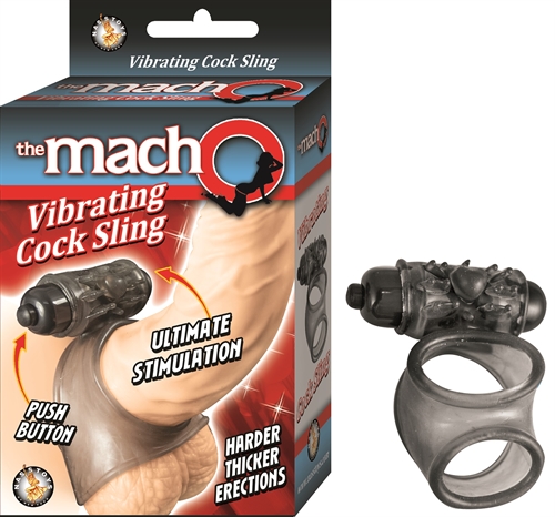 The Macho Vibrating Cock Sling gives harder